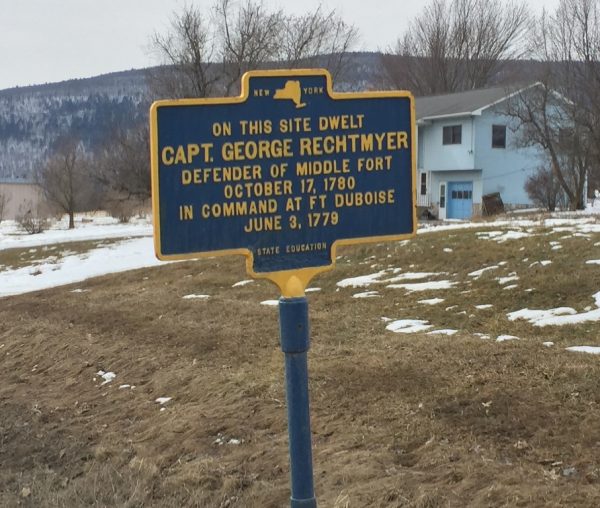 CAPT. GEORGE RECHTMYER REVOLUTIONARY WAR MEMORIAL MARKER