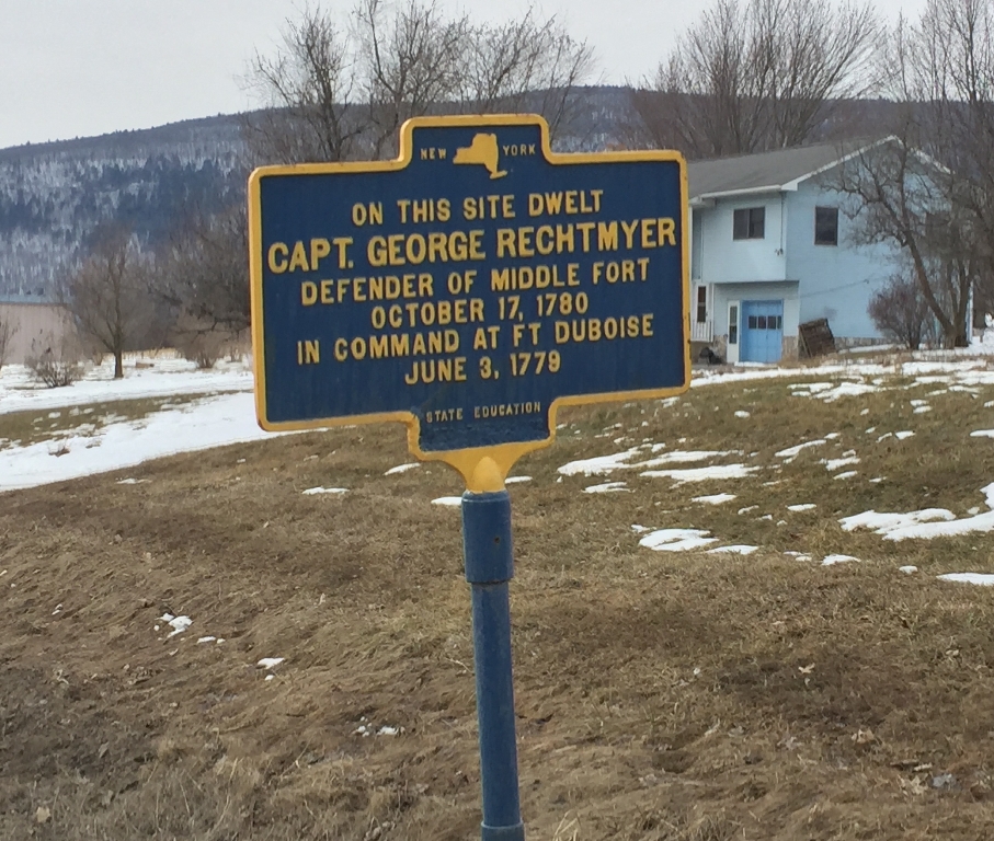 CAPT. GEORGE RECHTMYER REVOLUTIONARY WAR MEMORIAL MARKER