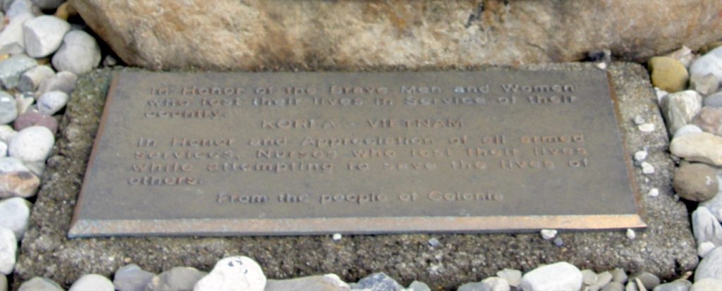 COLONIA MEMORIAL PLAQUE B