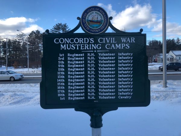 CONCORD’S CIVIL WAR MUSTERING CAMPS MEMORIAL MARKER