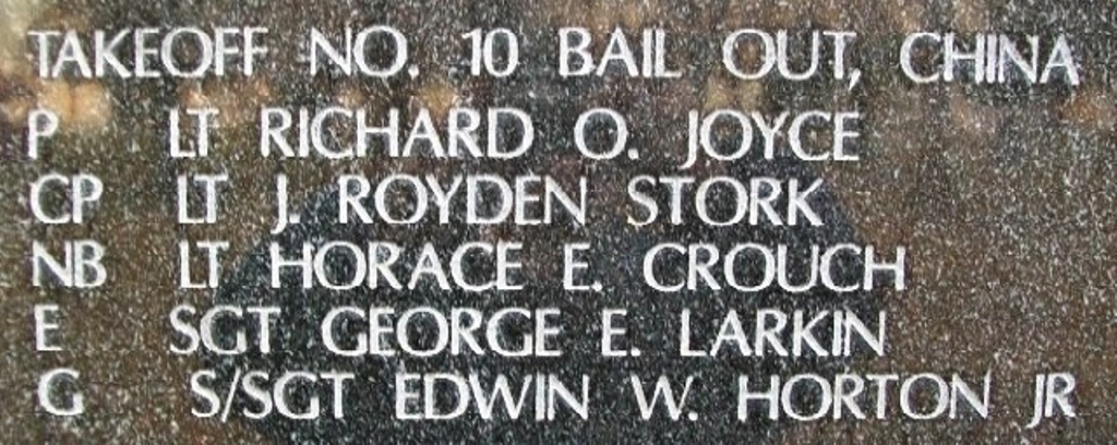 DOOLITTLE TOKYO RAIDERS WAR MEMORIAL STONE M