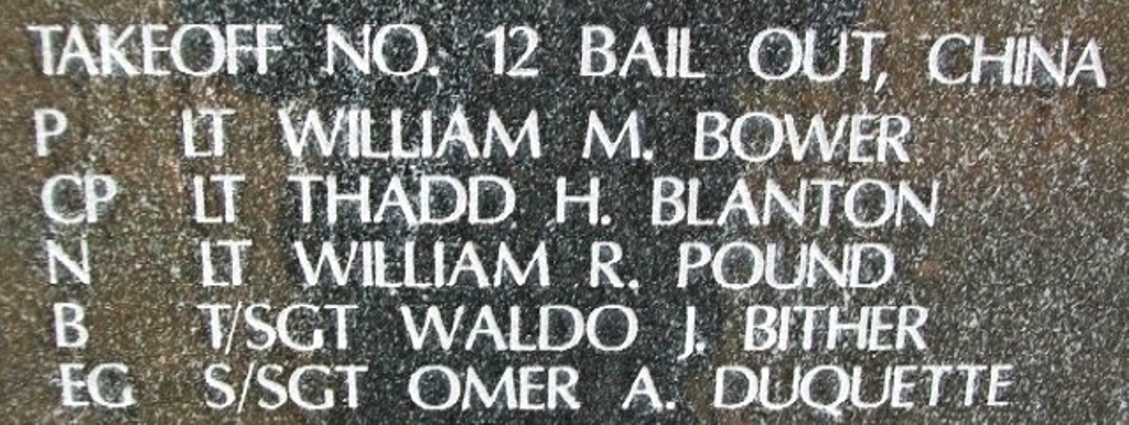 DOOLITTLE TOKYO RAIDERS WAR MEMORIAL STONE O