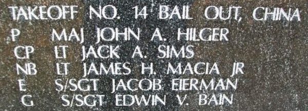 DOOLITTLE TOKYO RAIDERS WAR MEMORIAL STONE Q