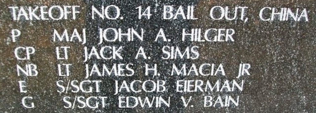 DOOLITTLE TOKYO RAIDERS WAR MEMORIAL STONE Q