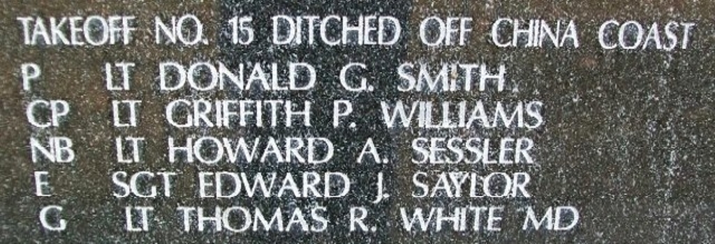 DOOLITTLE TOKYO RAIDERS WAR MEMORIAL STONE R