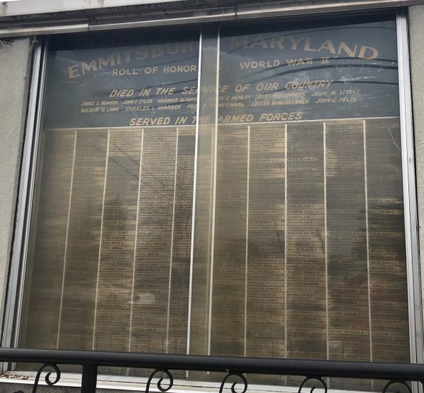 EMMITSBURG MARYLAND ROLL OF HONOR WORLD WAR II MEMORIAL
