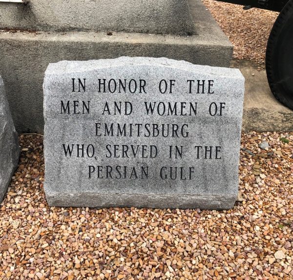 EMMITSBURG PERSIAN GULF WAR MEMORIAL