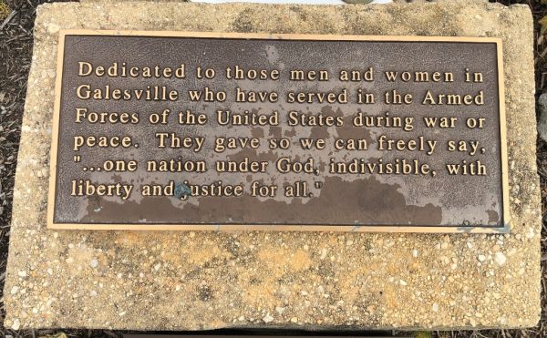 GALESVILLE ARMED FORCES MEMORIAL PLAQUE