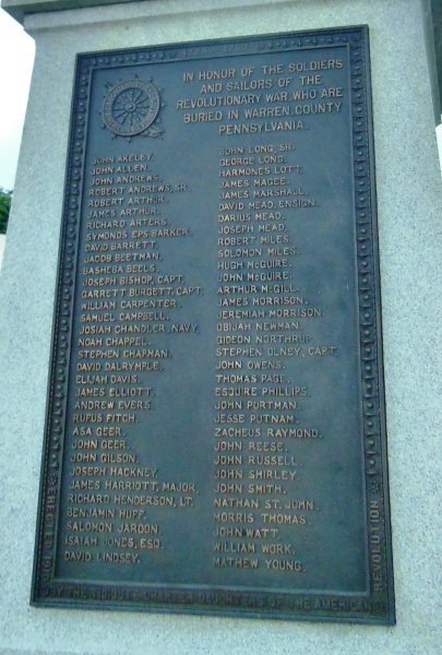 GEN. JOSEPH WARREN REVOLUTIONARY WAR MEMORIAL PLAQUE B