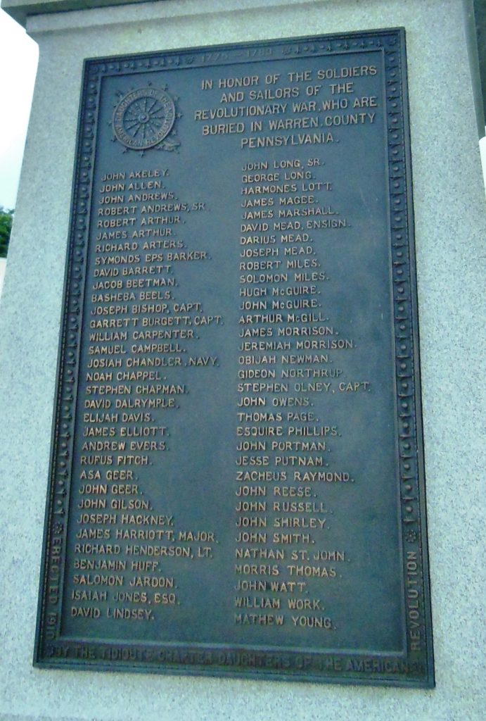 GEN. JOSEPH WARREN REVOLUTIONARY WAR MEMORIAL PLAQUE B