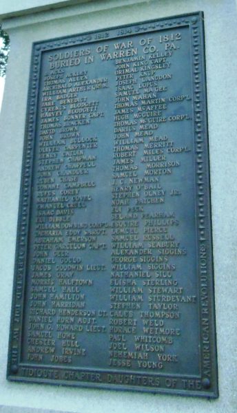 GEN. JOSEPH WARREN REVOLUTIONARY WAR MEMORIAL PLAQUE C