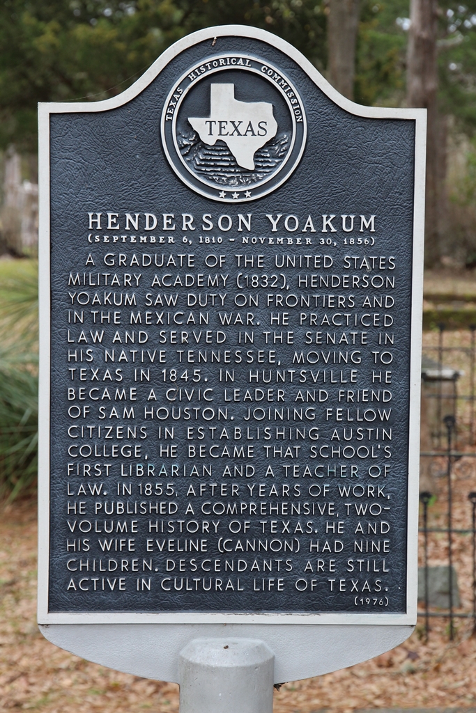 HENDERSON YOAKUM MEMORIAL MARKER