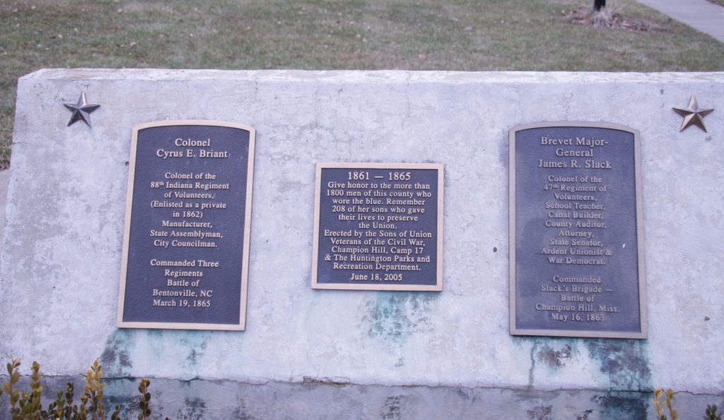 HUNTINGTON COUNTY CIVIL WAR MEMORIAL SECTION A