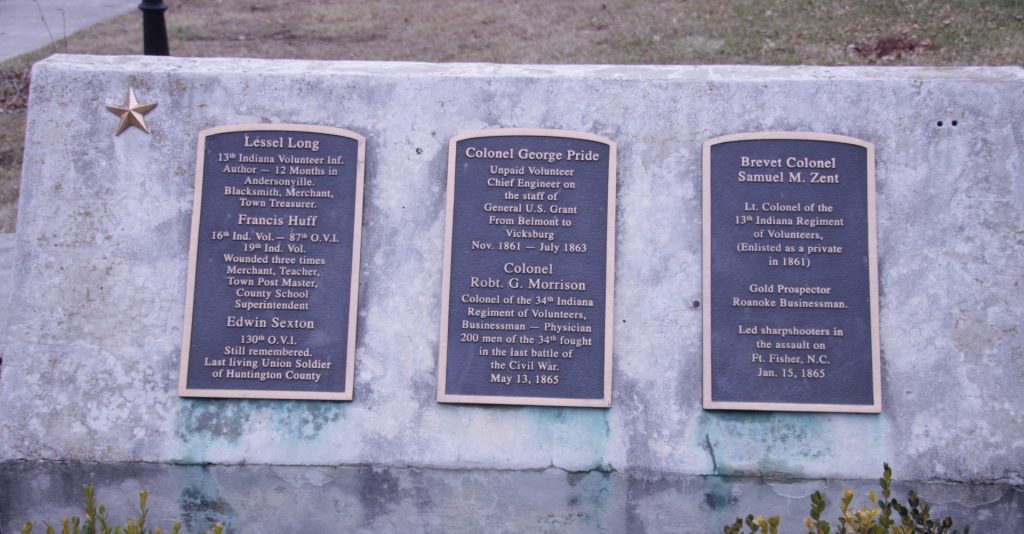 HUNTINGTON COUNTY CIVIL WAR MEMORIAL SECTION B