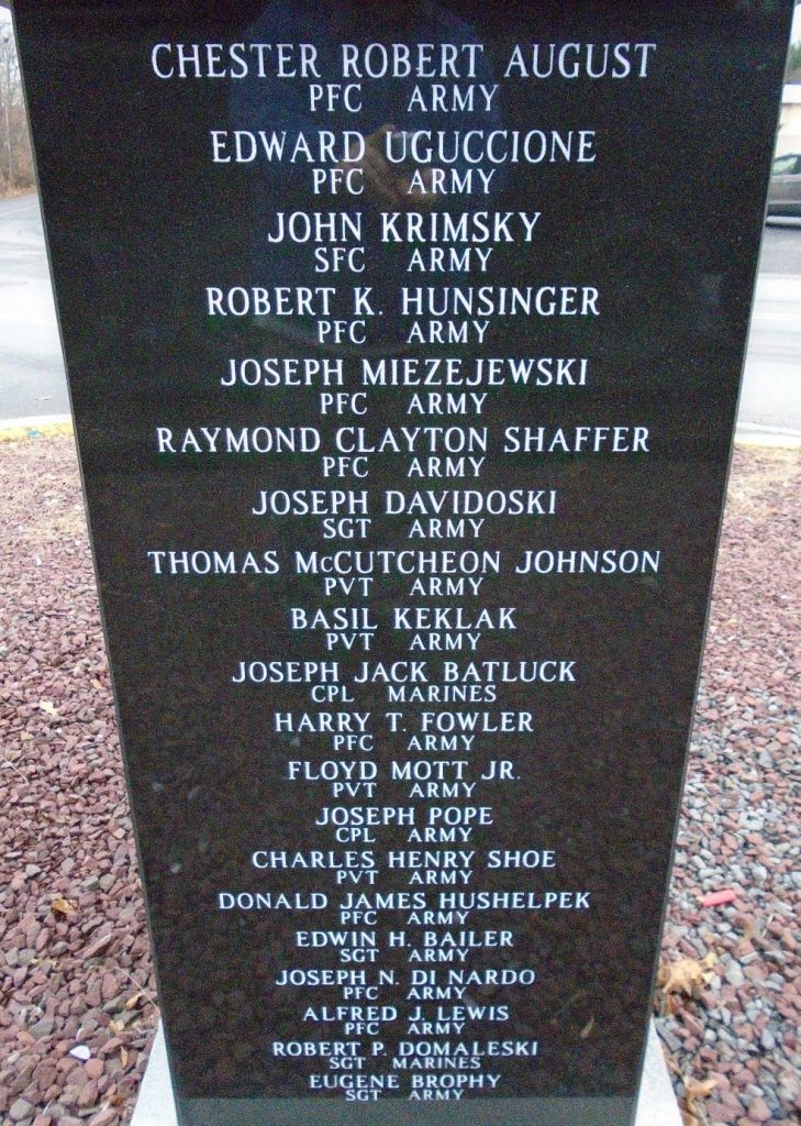 LACKAWANNA COUNTY KOREAN WAR MEMORIAL PLAQUE C
