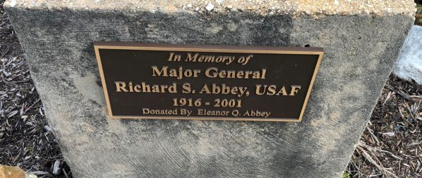 MAJOR GENERAL RICHARD S. ABBEY, USAF WAR MEMORIAL PLAQUE
