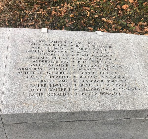 MARYLAND KOREAN WAR MEMORIAL STONE B