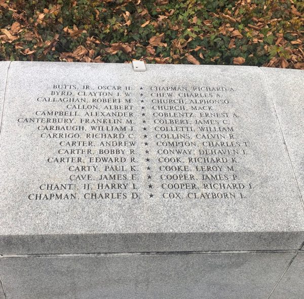 MARYLAND KOREAN WAR MEMORIAL STONE D