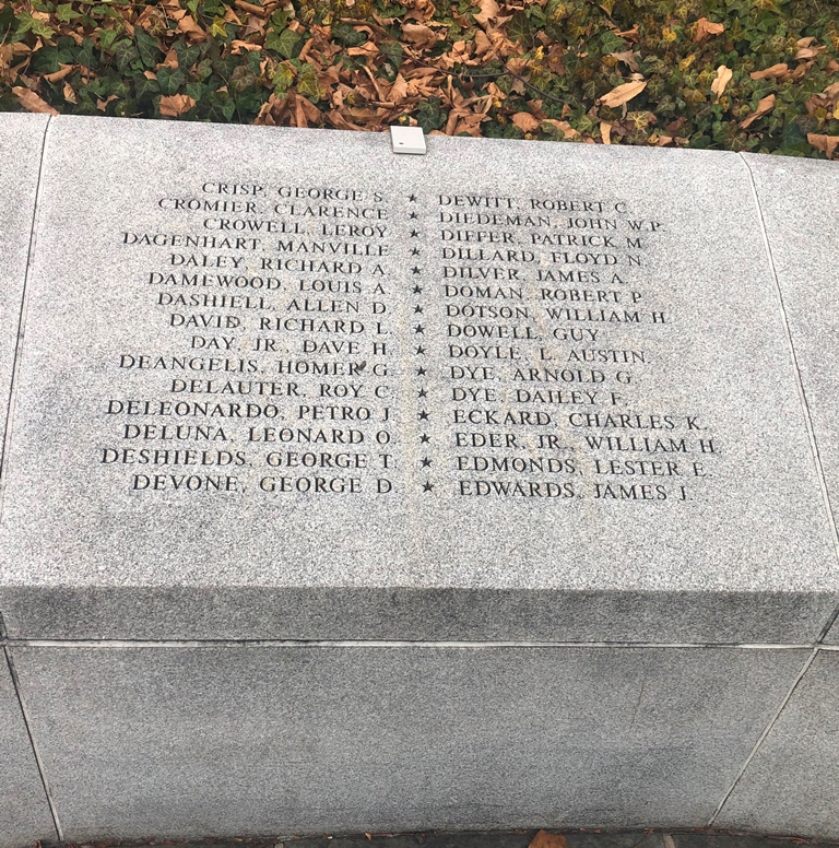 MARYLAND KOREAN WAR MEMORIAL STONE E