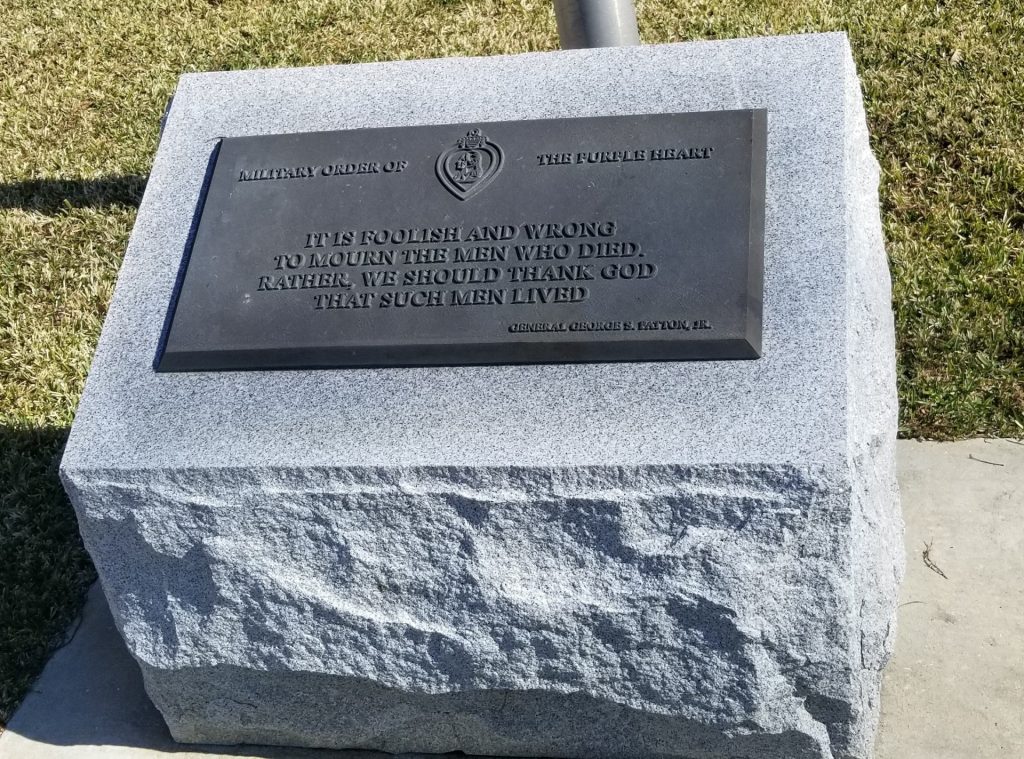 MILITARY ORDER OF THE PURPLE HEART WAR MEMORIAL