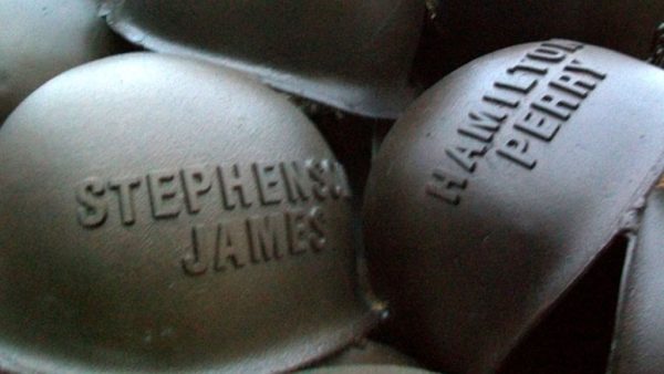 MUSKINGUM COUNTY SUPREME SACRIFICE MEMORIAL HELMETS B