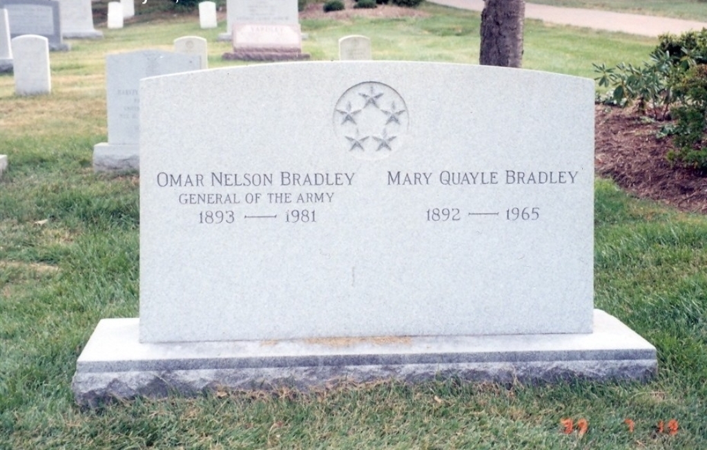 OMAR NELSON BRADLEY GENERAL OF THE ARMY WAR MEMORIAL CEMETERY STONE