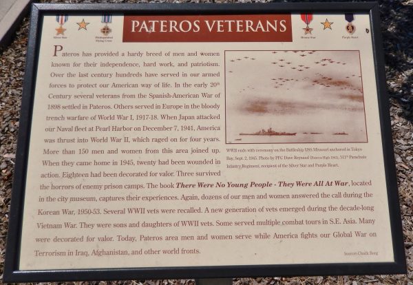 PATEROS VETERANS WAR MEMORIAL PANEL