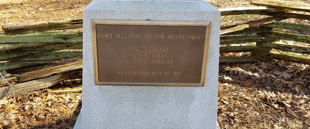 PORT HUDSON PEACE MONUMENT PLAQUE