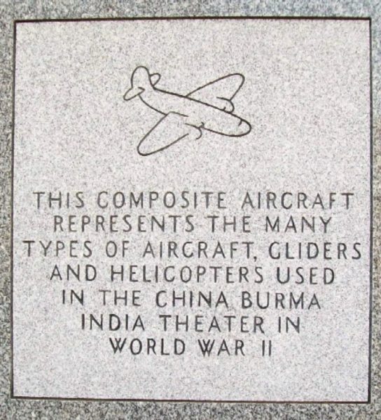 THE CHINA BURMA INDIA HUMP PILOTS ASSOCIATION WAR MEMORIAL STONE A