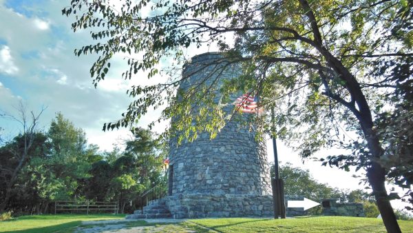THE FIRST COMPLETED MONUMENT DEDICATED TO THE MEMORY OF GEORGE WASHINGTON