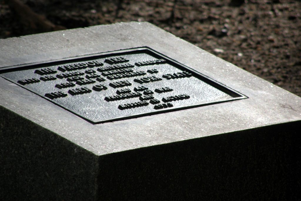 THE FREEDOM TREE NEW YORK STATE MEMORIAL PLAQUE