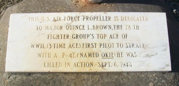 U.S. AIR FORCE PROPELLER WAR MEMORIAL STONE