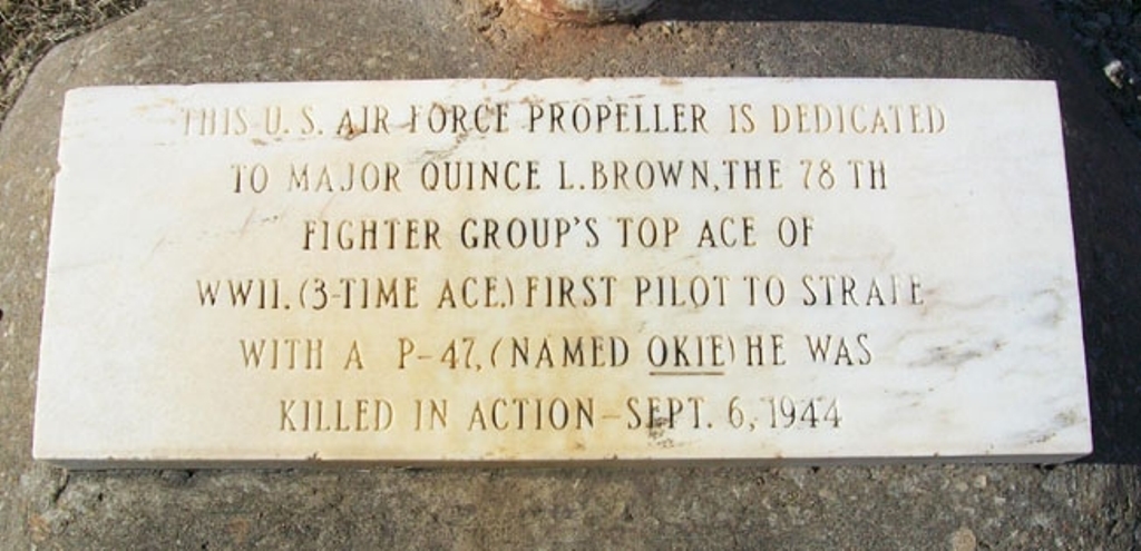U.S. AIR FORCE PROPELLER WAR MEMORIAL STONE