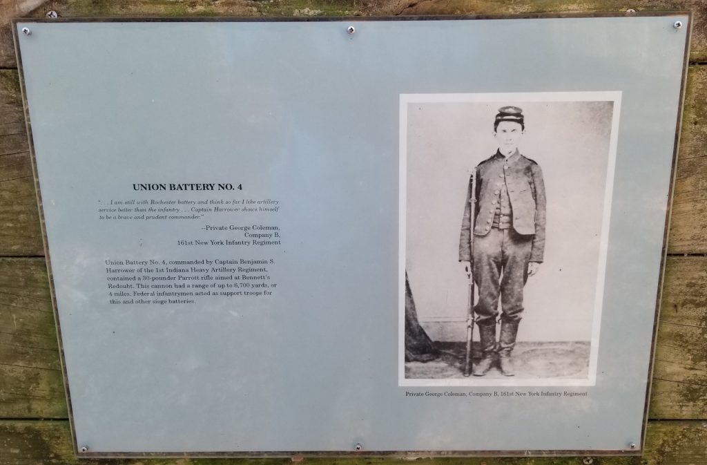 UNION BATTERY NO. 4 WAR MEMORIAL PLAQUE