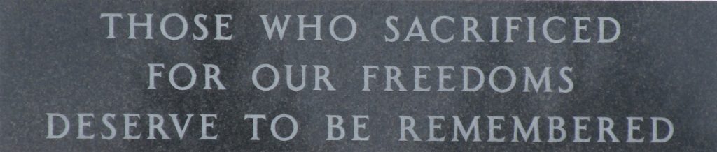 WILLIAMS COUNTY VETERANS MEMORIAL BUILDING DEDICATION STONE