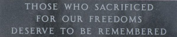 WILLIAMS COUNTY VETERANS MEMORIAL BUILDING DEDICATION STONE