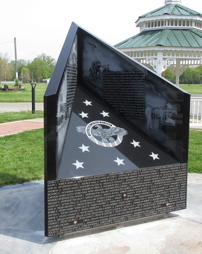 WILLIAMS COUNTY VETERANS MEMORIAL CLOSE-UP