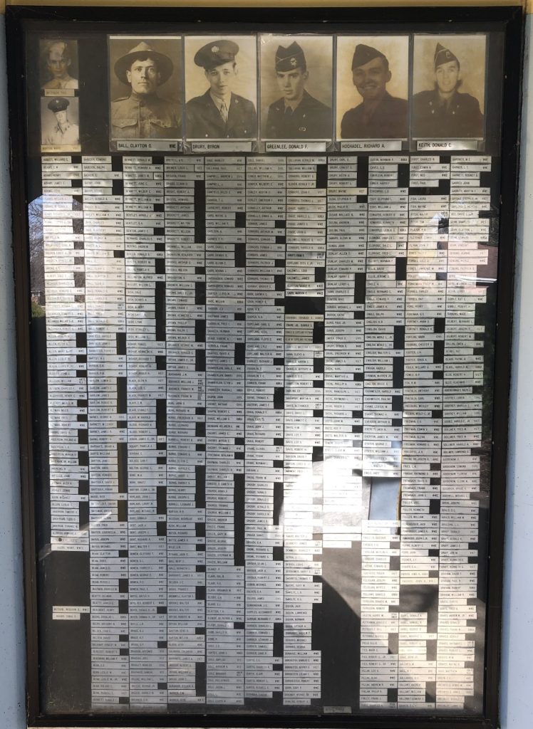 ALBION VETERANS MEMORIAL PLAQUE B