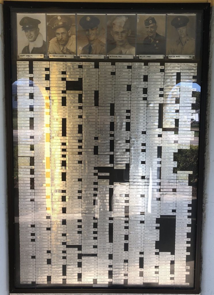 ALBION VETERANS MEMORIAL PLAQUE C