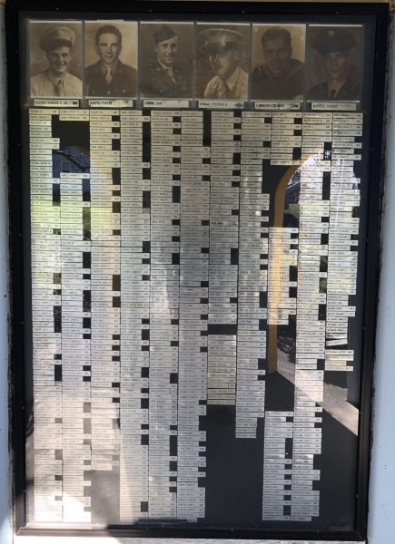 ALBION VETERANS MEMORIAL PLAQUE D