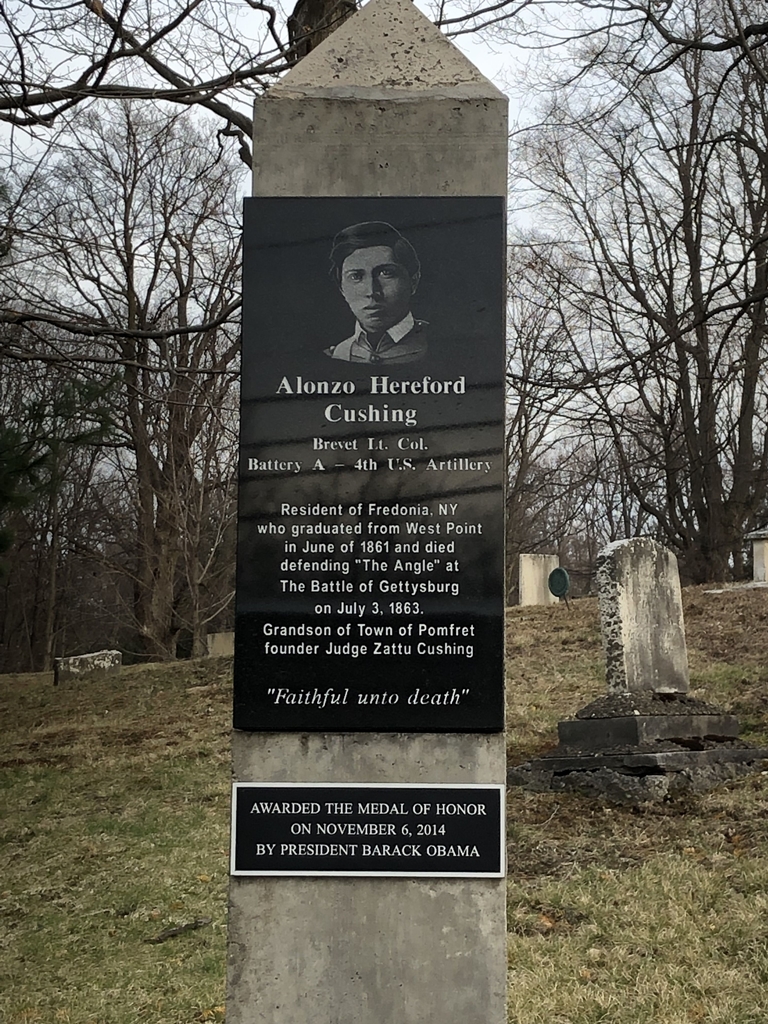 ALONZO HEREFORD CUSHING MEDAL OF HONOR WAR MEMORIAL