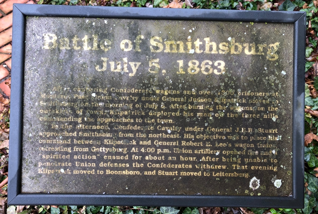 BATTLE OF SMITHSBURG WAR MEMORIAL MARKER