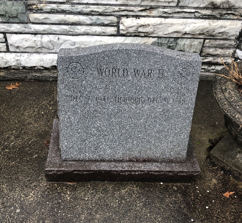 BEECH GROVE WAR MEMORIAL STONE C