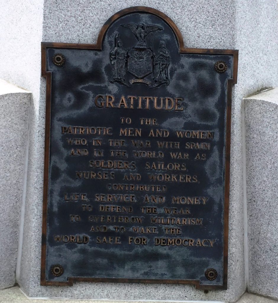 BROADALBIN WAR VETERANS MEMORIAL PLAQUE C