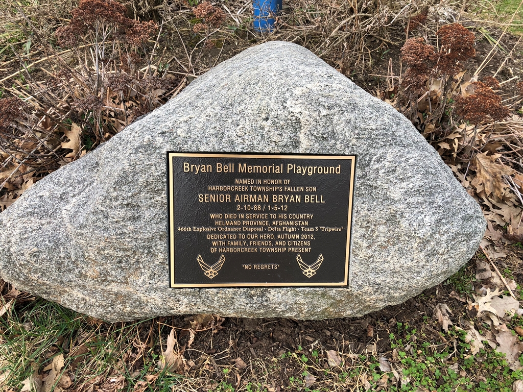 BRYAN BELL MEMORIAL PLAYGROUND PLAQUE