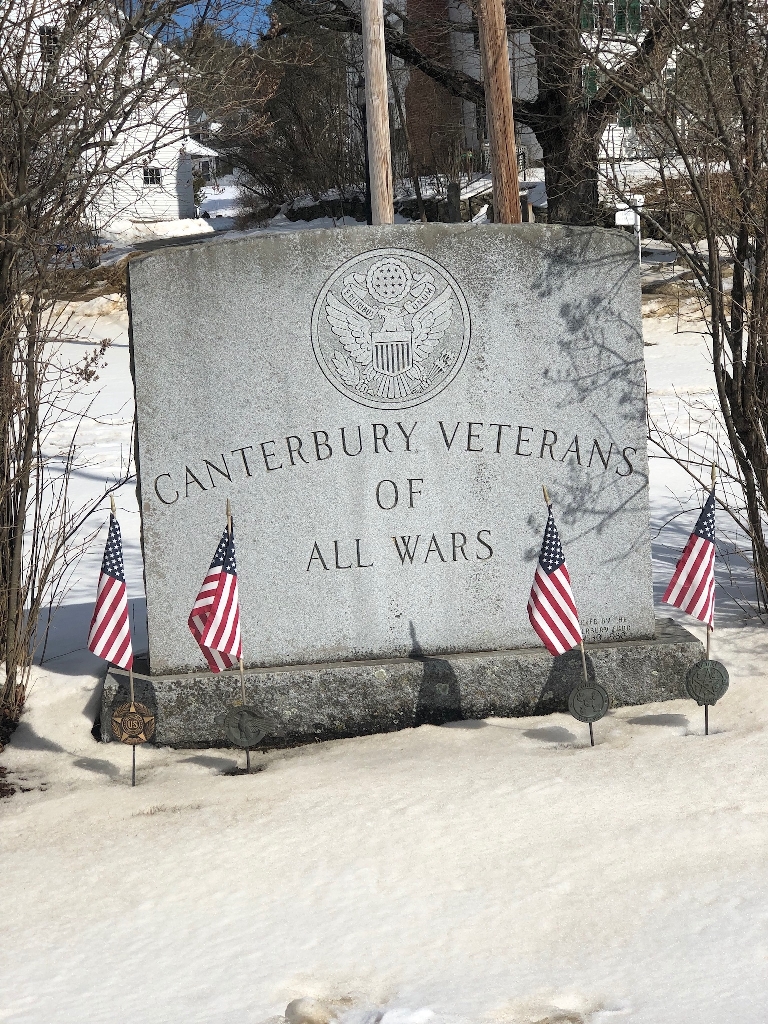 CANTERBURY VETERANS OF ALL WARS MEMORIAL
