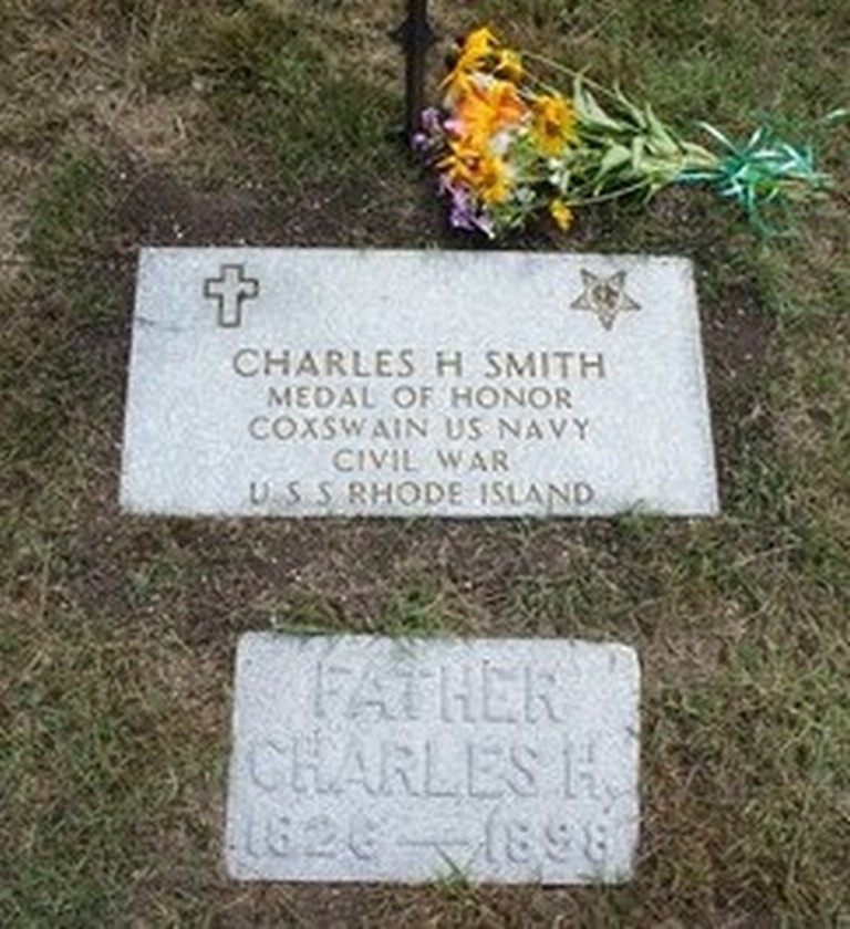 CHARLES H SMITH MEDAL OF HONOR MEMORIAL GRAVE STONE