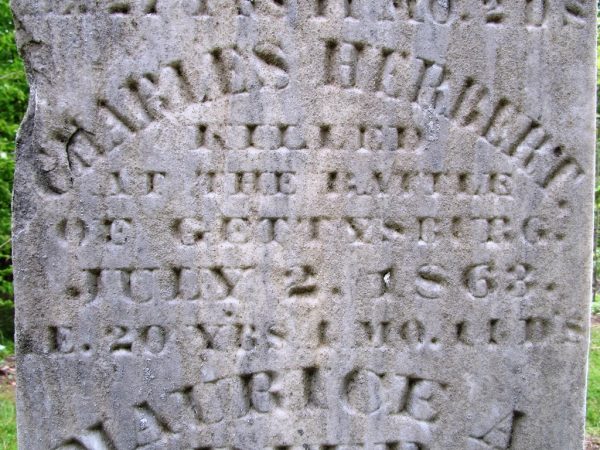 CHARLES HERBERT WAR MEMORIAL STONE