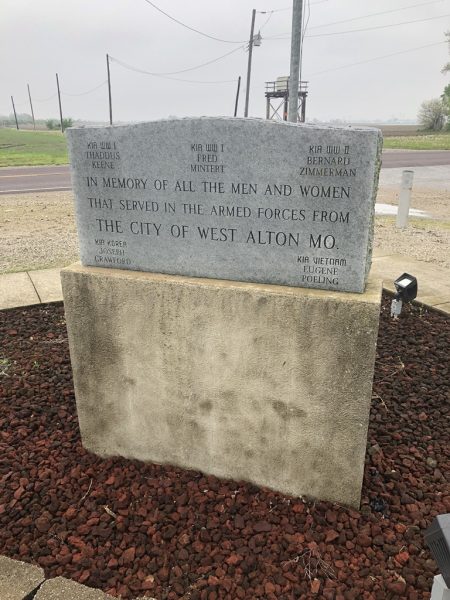 CITY OF WEST ALTON ARMED FORCES MEMORIAL FRONT
