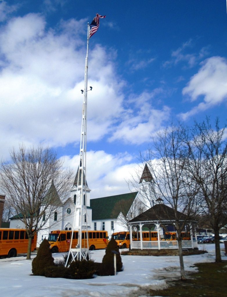 CLIMAX COMPANY CIVIL WAR  MEMORIAL FLAGPOLE